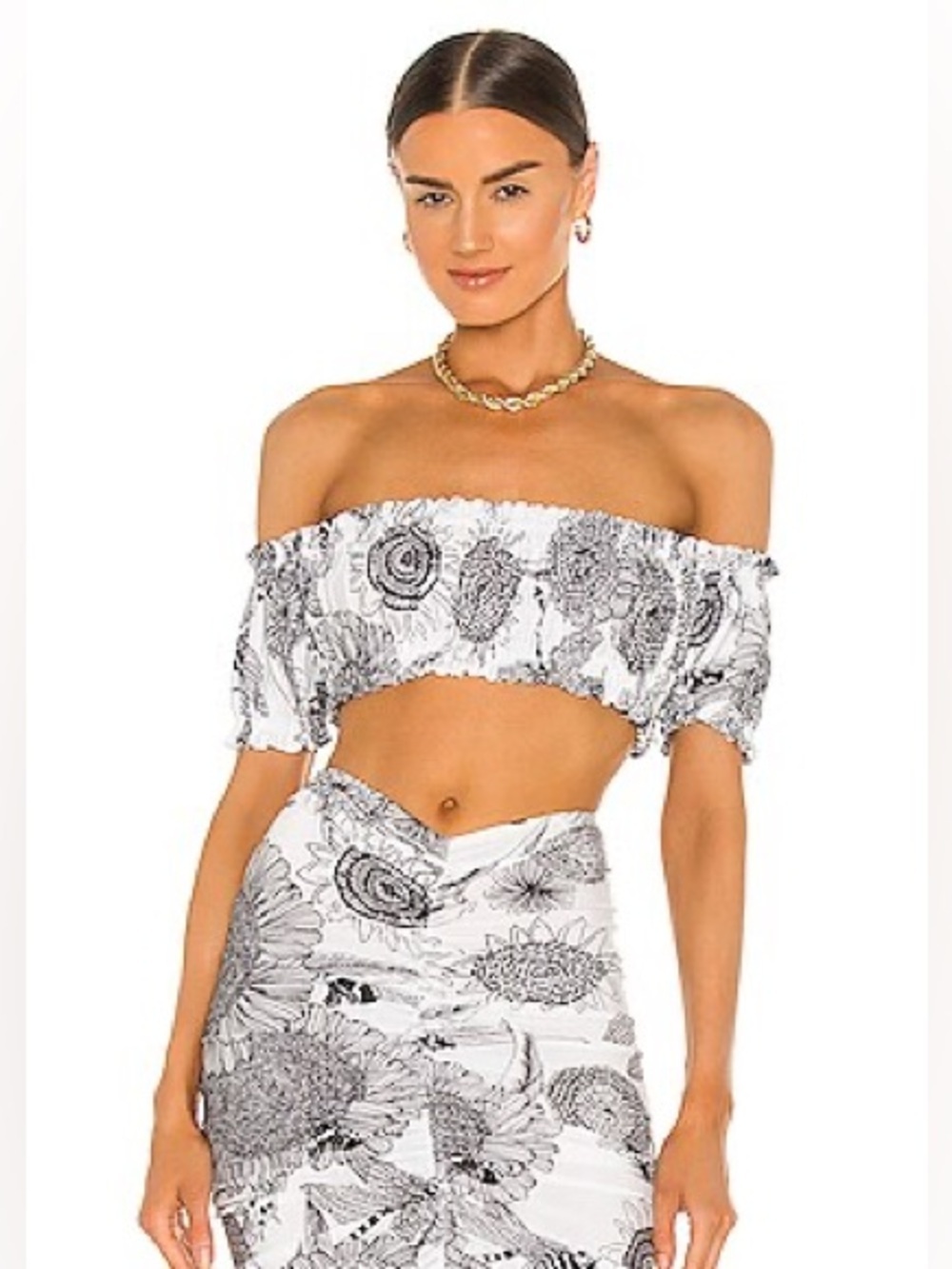 Norma Kamali Jose Top – Odonata Print – Size Small / 36 NWT
